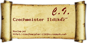 Czechmeister Ildikó névjegykártya